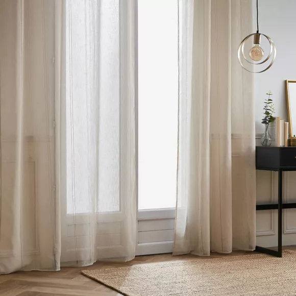 Visillo con ojales (140 x 280 cm) Léontine Beige