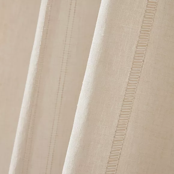 Visillo con ojales (140 x 280 cm) Léontine Beige