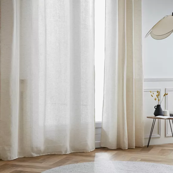 Voilage œillets effet lin (180 x 240 cm) Luca Beige