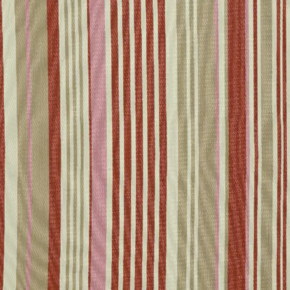 Tapis d'extérieur rectangulaire (180 x 120 cm) rayures Madrid - Terracotta