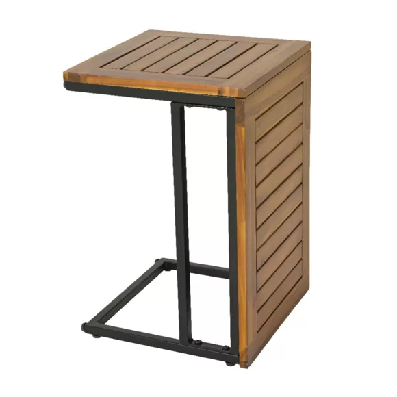 Table d'appoint de jardin bois Verona - Naturel