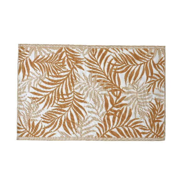 Tapis d'extérieur rectangulaire (120 x 180 cm) Feuillage Marron