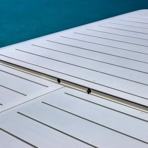 Table de jardin extensible aluminium 10 places (286 x 100 cm) Portofino - Blanc
