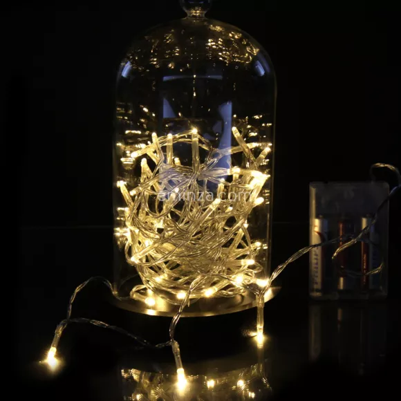 Luces de Navidad 5 m Blanco cálido 50 LED