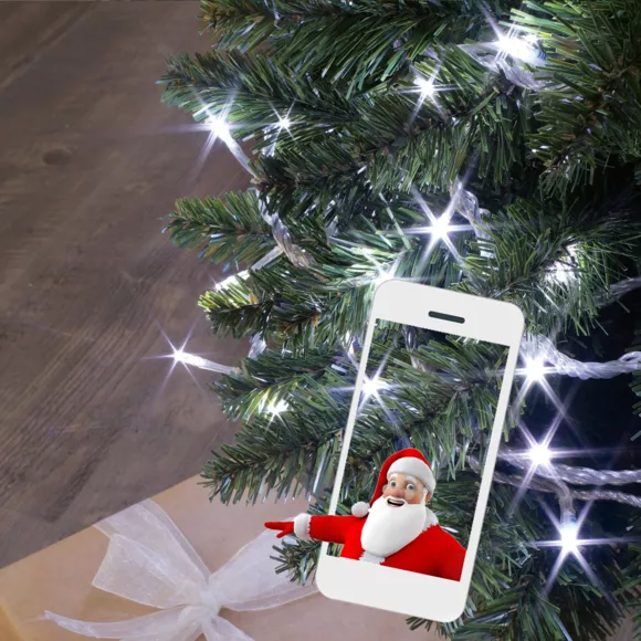 Luces de Navidad realidad aumentada 12 m Blanco frío