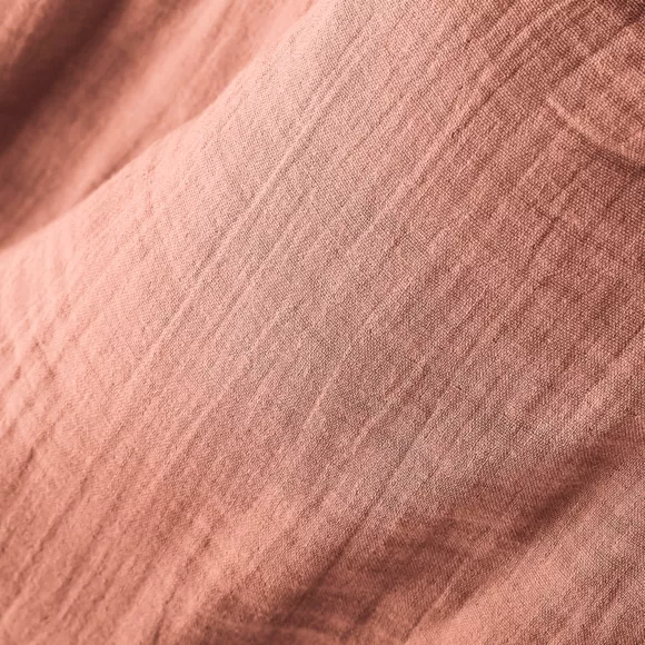 Cojín rectangular en gasa de algodón (40 x 60 cm) Gaïa Rosa Durazno