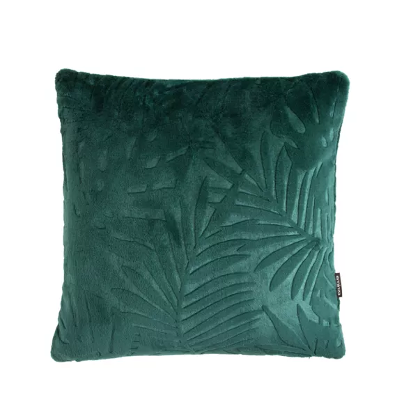 Cojín cuadrado en franela (45 x 45 cm) Flor Verde