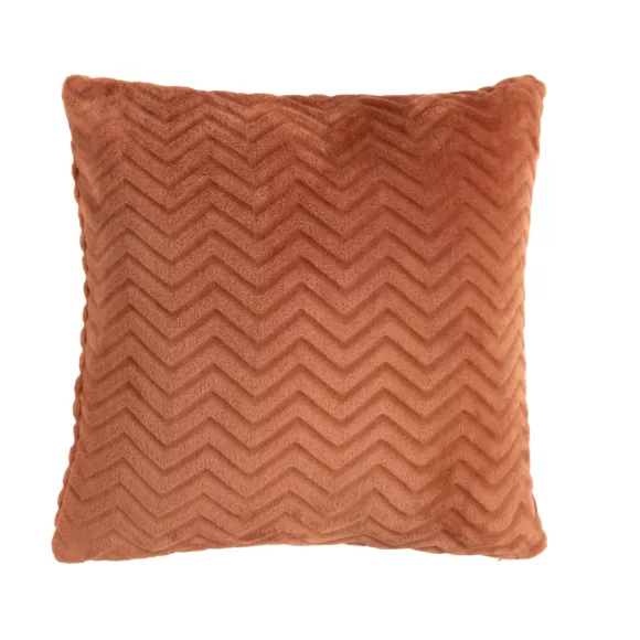 Cojín cuadrado en franela (45 x 45 cm) Zag Cobre
