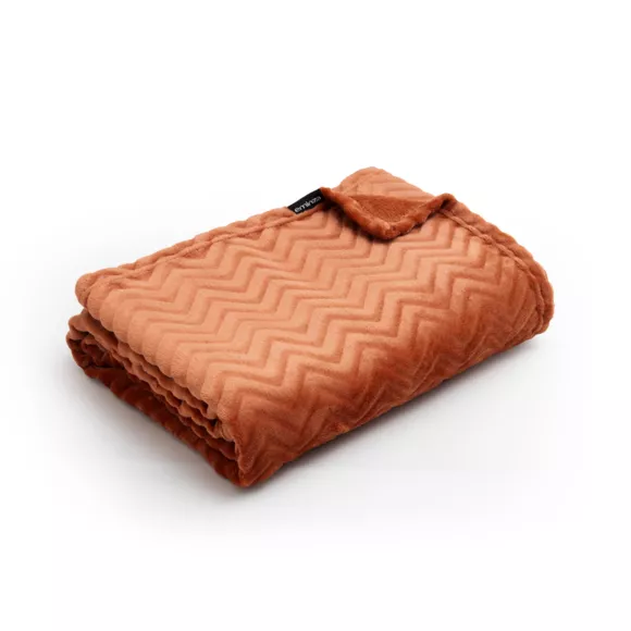 Manta suave en franela (125 x 150 cm) Zag Cobre