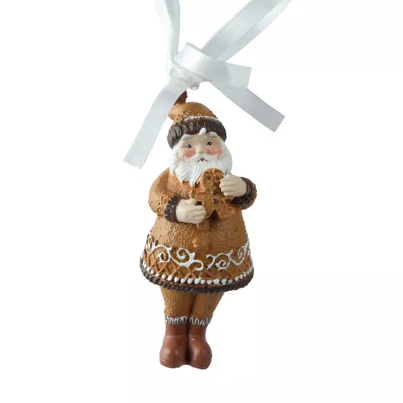 Père Noël à suspendre (H9 cm) Klaus en Pain dépices 