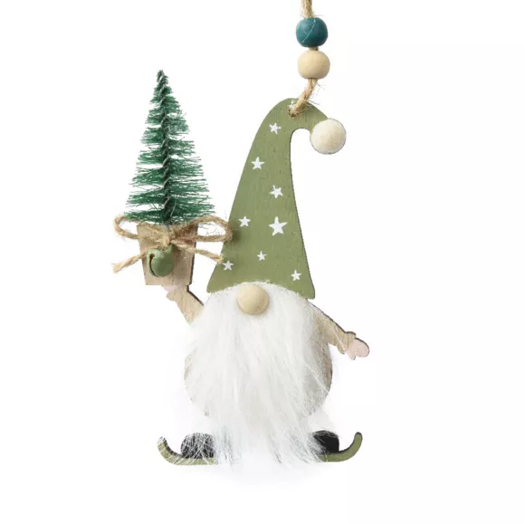 Kerstelf om op te hangen (H11 cm) Mijn Groene Kerstboom