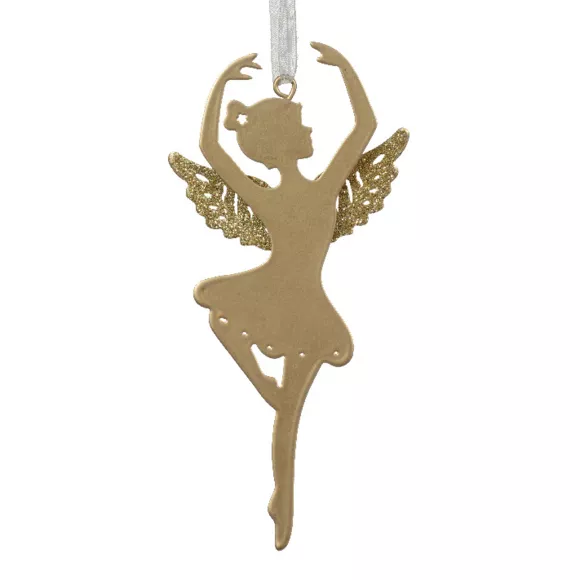 Bailarina para colgar de metal (H15 cm) Hada Eloïse Oro