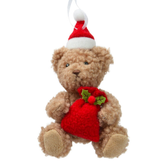 Stofftier zum Aufhängen (H14 cm) Lison süßer Teddybär