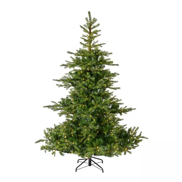 Árbol artificial de Navidad con luces 400 LED H180 cm Glorious Verde abeto