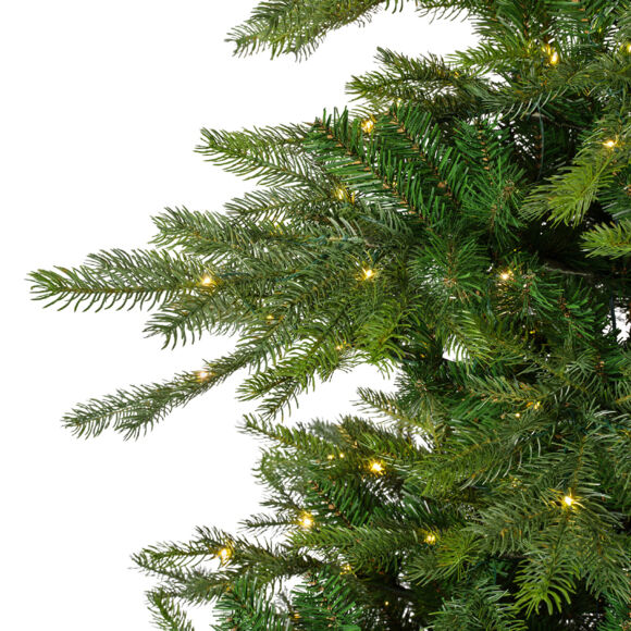 Künstlicher beleuchteter Weihnachtsbaum für draußen 400 LEDs H180 cm Glorious Tannengrün