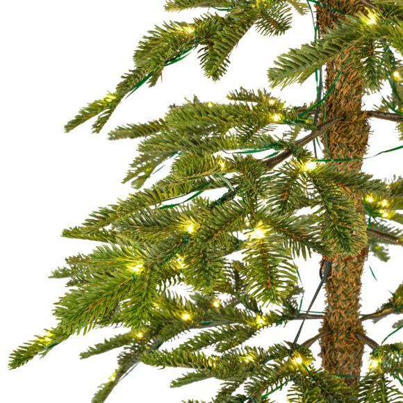 Künstlicher beleuchteter Weihnachtsbaum für draußen mit 250 LED H240 cm Sierra Grüntanne