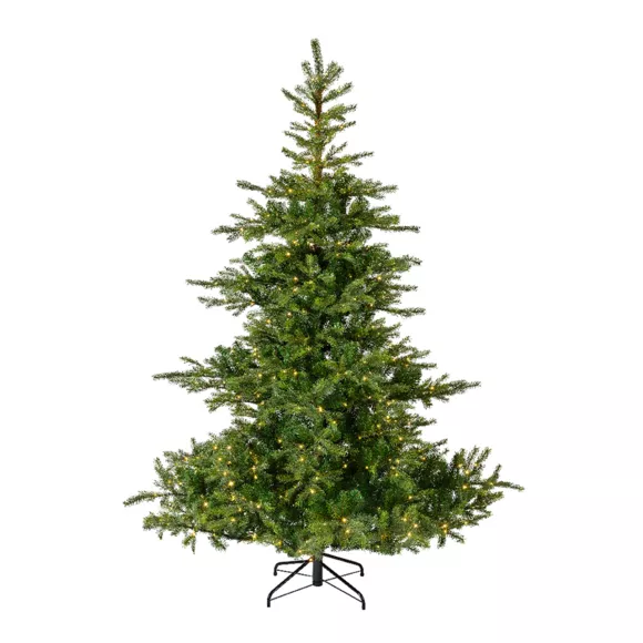 Kunstmatige lichtgevende buitenkerstboom 250 LED H150 cm Glorious Groen spar