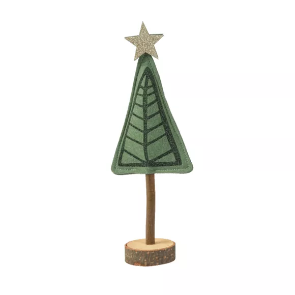 Sapin en feutrine à poser (H27 cm) Alpin Vert romarin