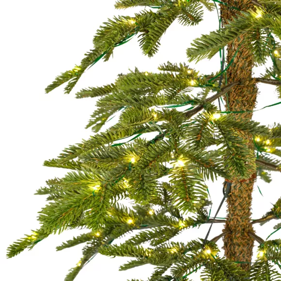 Künstlicher Weihnachtsbaum für draußen mit 200 LED H210 cm Sierra Tannengrün