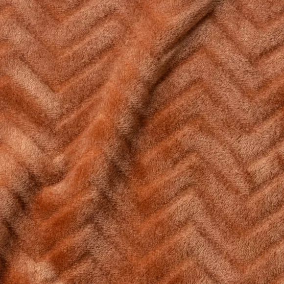 Kuscheldecke aus Flanell (220 x 240 cm) Zag Kupfer