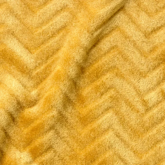 Kuscheldecke aus Flanell (180 x 230 cm) Zag Honiggelb