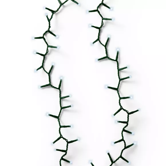 Guirlande lumineuse 7,50 m 350 LED câble vert Luxe Blanc froid 