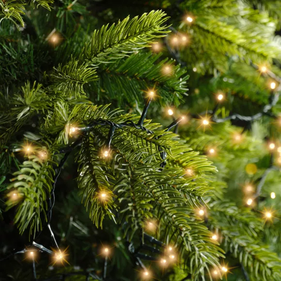 Luces de Navidad Lujo 7,50 m Blanco cálido 350 LED