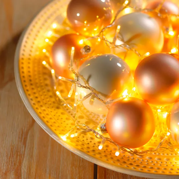1 LED compact guirlande 4500cm-2000L transparent/blanc chaud