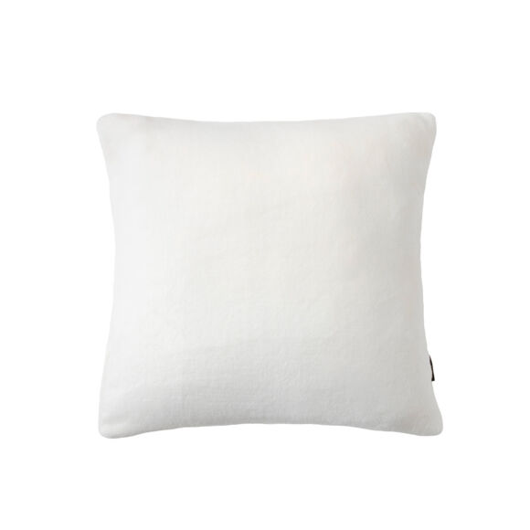 Housse de coussin carrée flanelle (45 x 45 cm) Didou Ivoire