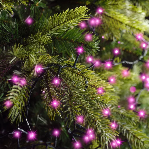 1 LED compact guirlande extŽrieur 1600cm-750L vert/rose