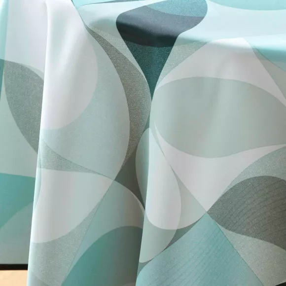 NAPPE RONDE (0) 180 CM POLYESTER IMPRIME TESSOURO SAUGE