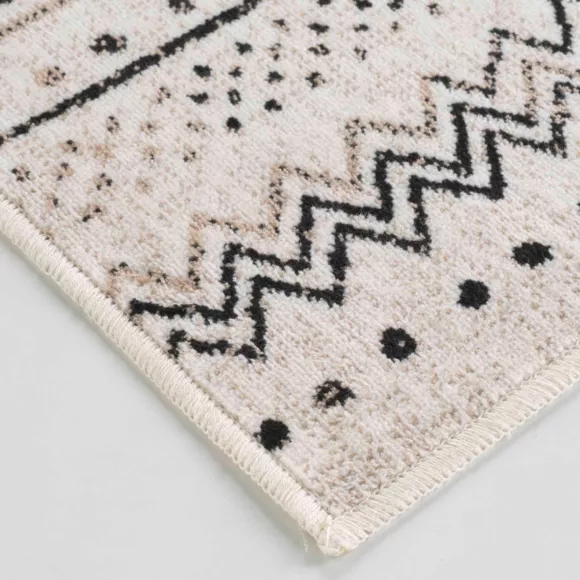 TAPIS RECTANGLE 68 x 110 CM VISCOSE TISSEE TALLULAH NATUREL
