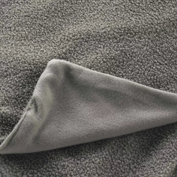 Manta con rizos (180 x 220 cm) Wooly Gris