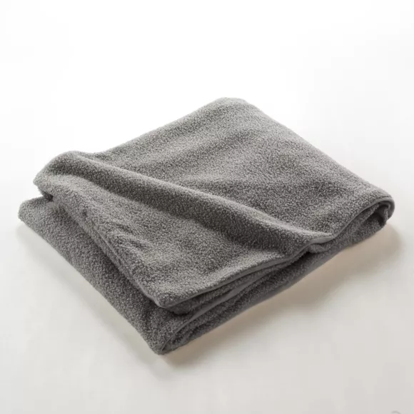 Manta con rizos (180 x 220 cm) Wooly Gris