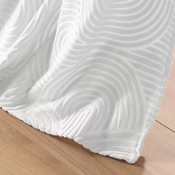 Gordijn met ringen van fluweel (135 x 260 cm) Eva Wit
