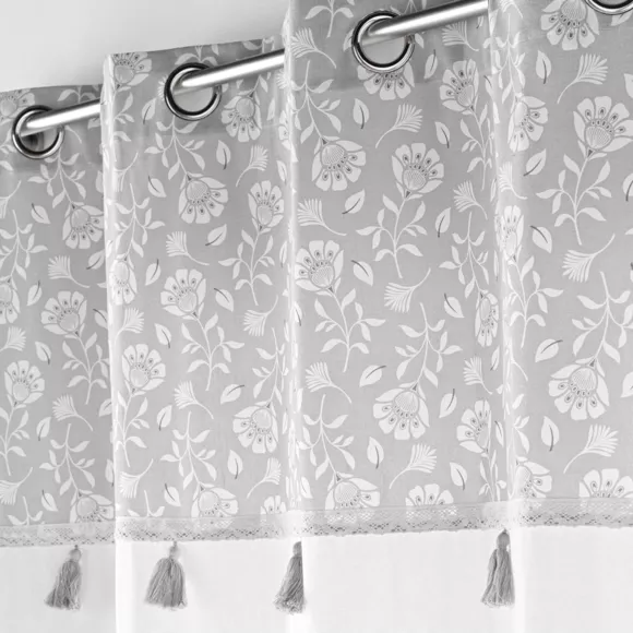 Cortina con ojales (140 x 240 cm) Flavie Gris
