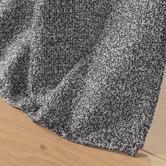 Visillo con ojales efecto lana (140 x 240 cm) Loulaine Negro