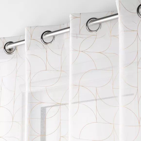 Visillo con ojales (140 x 240 cm) LouxOro Blanco
