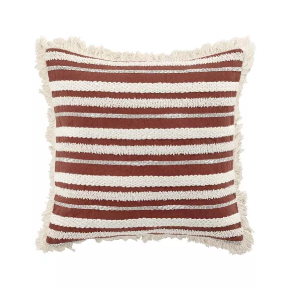 Coussin carré coton (40 x 40 cm) Atlas Terracotta