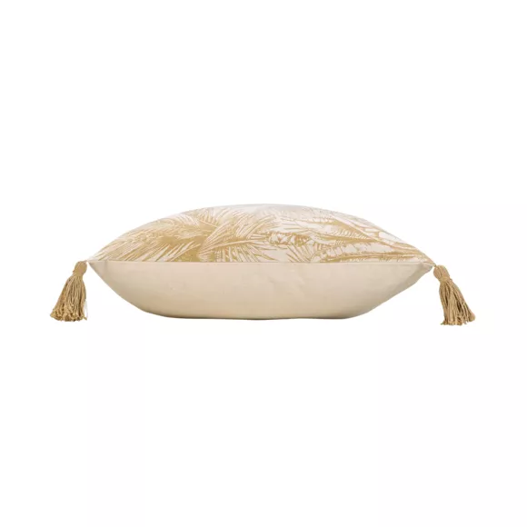 Coussin carré coton (45 x 45 cm) Dune Jaune