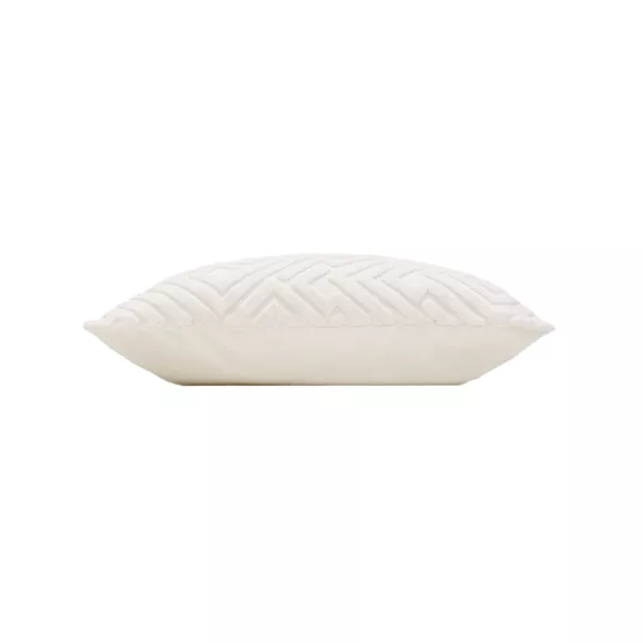 Coussin carré velours (45 x 45 cm) Clover Ecru