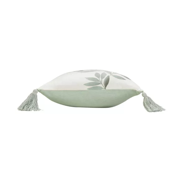 Coussin rectangulaire coton (30 x 50 cm) Nymphea Vert menthe
