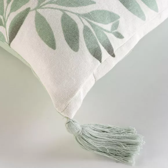 Coussin rectangulaire coton (30 x 50 cm) Nymphea Vert menthe