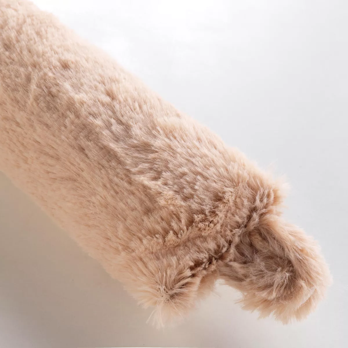 Zugluftstopper aus Kunstfell (80 x 10 cm) Foxy Beige