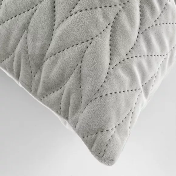 Housse de coussin carrée velours (40 x 40 cm) Daisy Grise