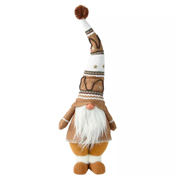 Lutin de Noël fait main (H65 cm) Petit indien chapeau pointu