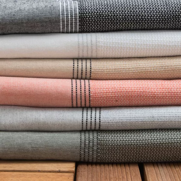Fouta coton recyclé (100 x 200 cm) Beach Blanche