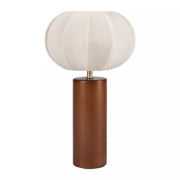 LAMPE BOIS COTON MOON H36CM Dim : l34.5xH24xP2cm