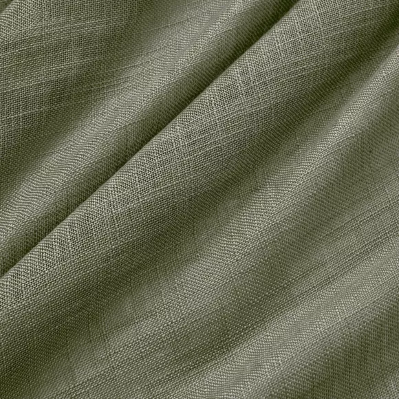 Voilage œillets effet lin (140 x 240 cm) Robin Vert romarin