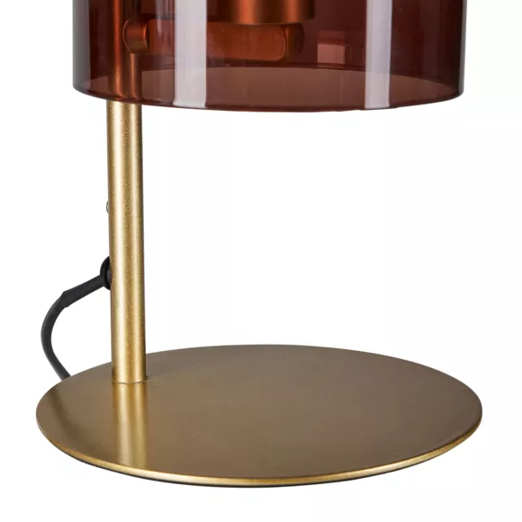 Glas tafellamp (H31 cm) Victoria Bruin